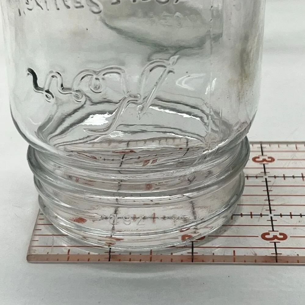 Vintage Kerr Self Sealing Mason Pint Jars for Canning~ Set of 2